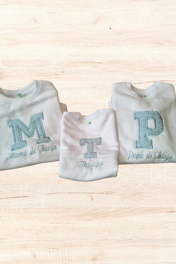 Sudaderas personalizadas para papás, mamás y peques blanca