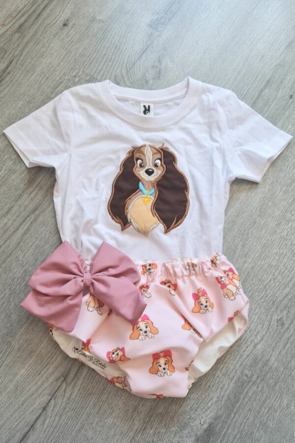 Conjunto camiseta y cubrepañal de Dama