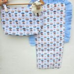 Colchoneta de silla de paseo con bolso panera diseño zorrito pirata