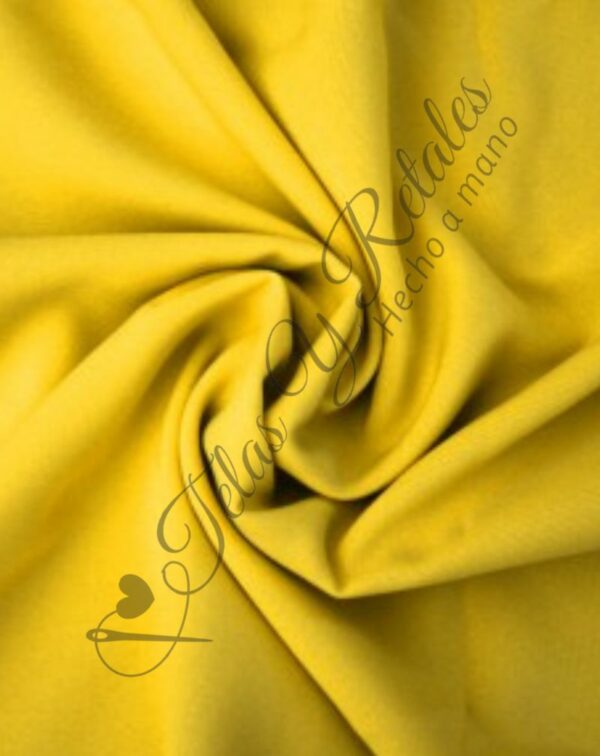 Tela Stretch por metro color amarillo - Telas y Retales