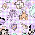 Tela Minnie vichy lila