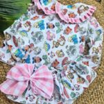 Conjunto de camisa marga corta y cubrepañal con volantes de Toy Story