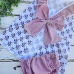 Vestido minnie mouse con braguitas rosa