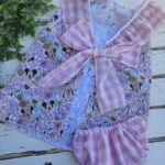 Vestido Disney veraniego con braguitas de cuadros vichy rosa