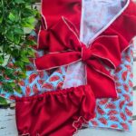 Vestido sandia con braguitas de color rojo - telasyretales.com