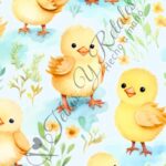 Tela diseño pollito