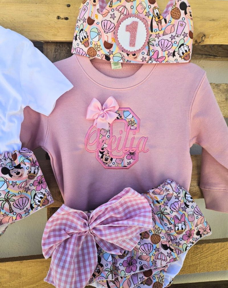 Conjunto de cumpleaños disney playero