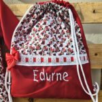 Talega escolar de Minnie Mouse roja