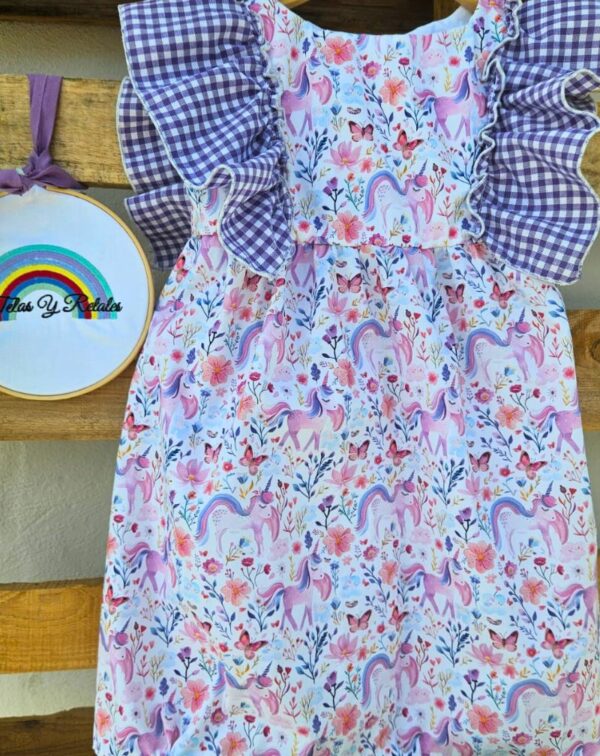Vestido unicornio con braguitas
