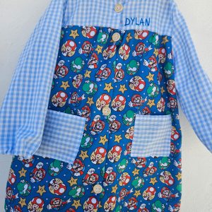 Babi escolar Super Mario + Cuadros Celeste