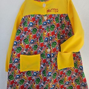 Babi escolar Superhéroes Marvel amarillo