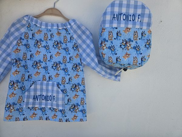 Pack de Babi escolar y mochila infantil a juego estampado Bluey