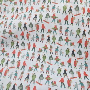 Tela navideña Paseo Invernal