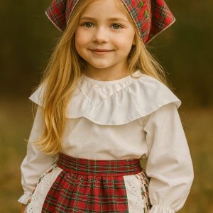 Traje de pastora personalizado CUADRO ESCOCÉS - Especial Navidad