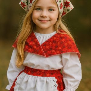 Traje de pastora personalizado ROJO - Especial Navidad