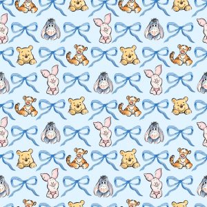 Tela Disney Winnie The Pooh lazos azules