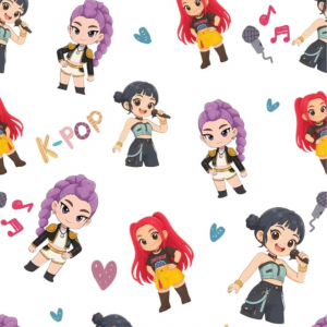 Tela K-Pop Chibi Música