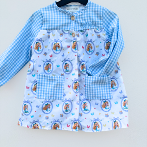 Babi Escolar Alicia + Cuadros Vichy Celeste
